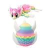 3D Printed Dragon Collectible Mini Egg with Articulated Dragon Inside Colorful Animal Miniature Fidget Toy Desktop Figurine for Home Office Decor