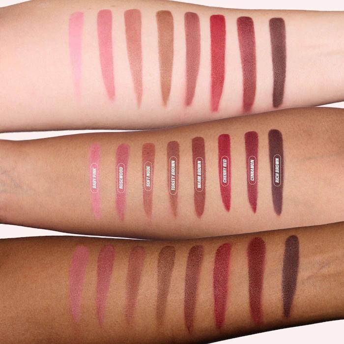 Velvet Brown Lip Liner Pencil Nude Matte Waterproof Non-stick Cup Cherry Red Lip Liner Lip Contour Pen Lipstick Makeup For Woman