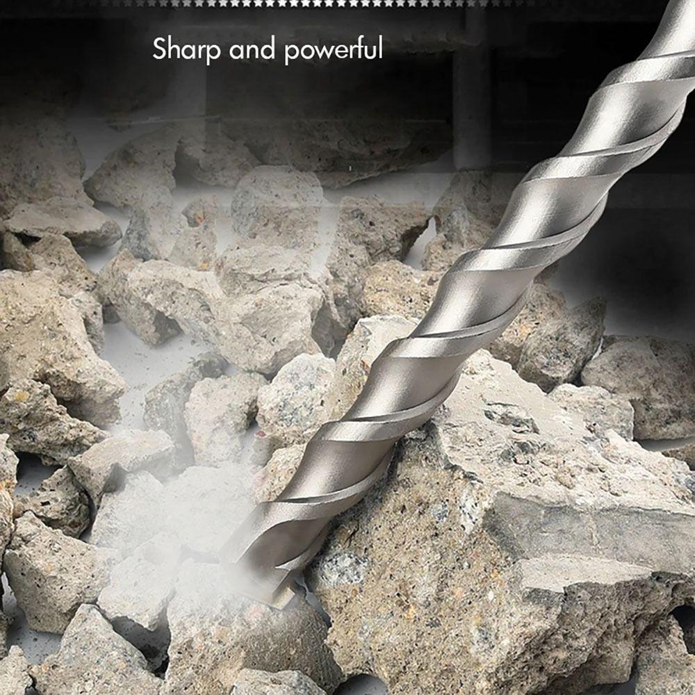 1Pcs 110-500mm SDS Plus Masonry Drill Bit Electric Hammer Drill Bit  For Rotary Hammer Drilling