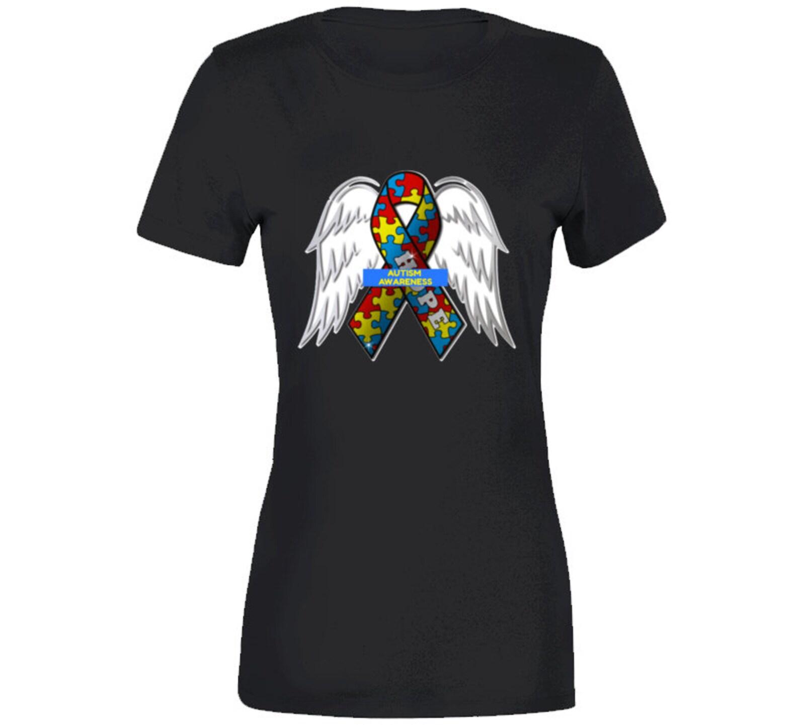 Autism Hope Ladies T Shirt 2XL