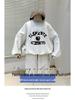 Boys 2024 Spring & Autumn Korean Pullover & Sweatpants Set - Solid Color, Casual & Fashionable