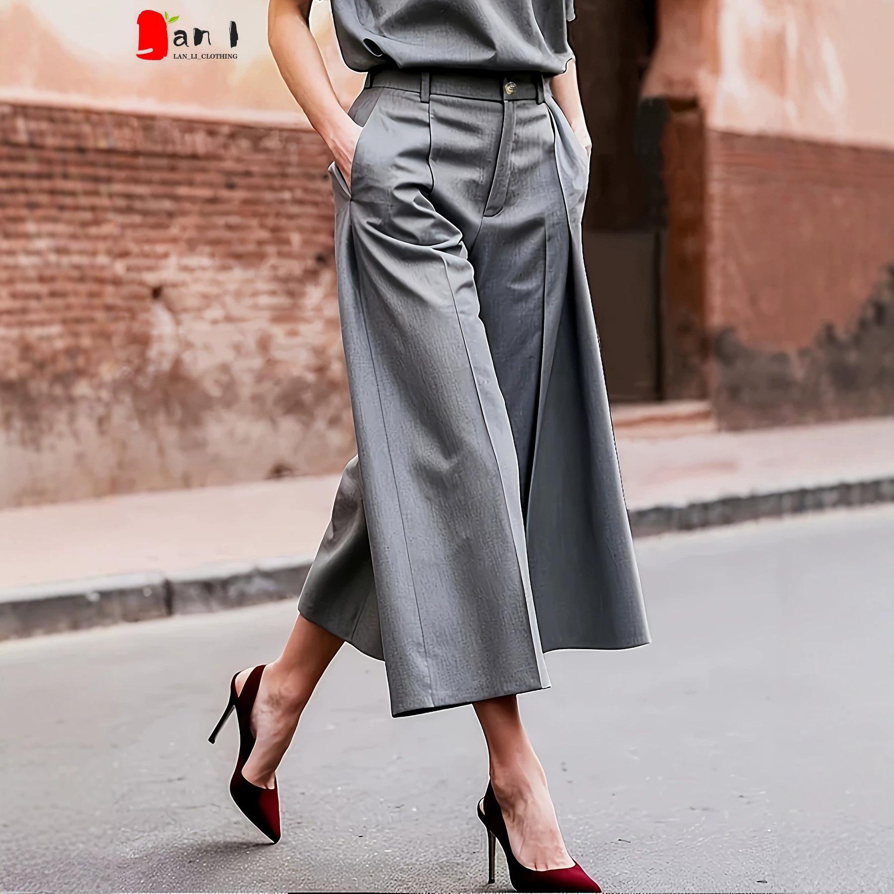 Women S Summer Loose Wide Leg Suit Trousers Fashion S