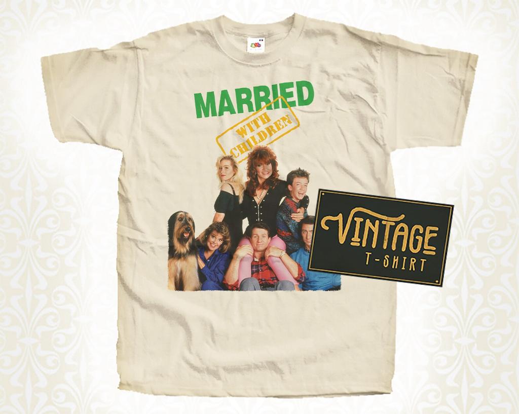 Married with Children V3 T-Shirt Vintage Natural Color Men's T-Shirt DTG Digital Print SIZES S M L XL 2XL 3XL 4XL 5XL