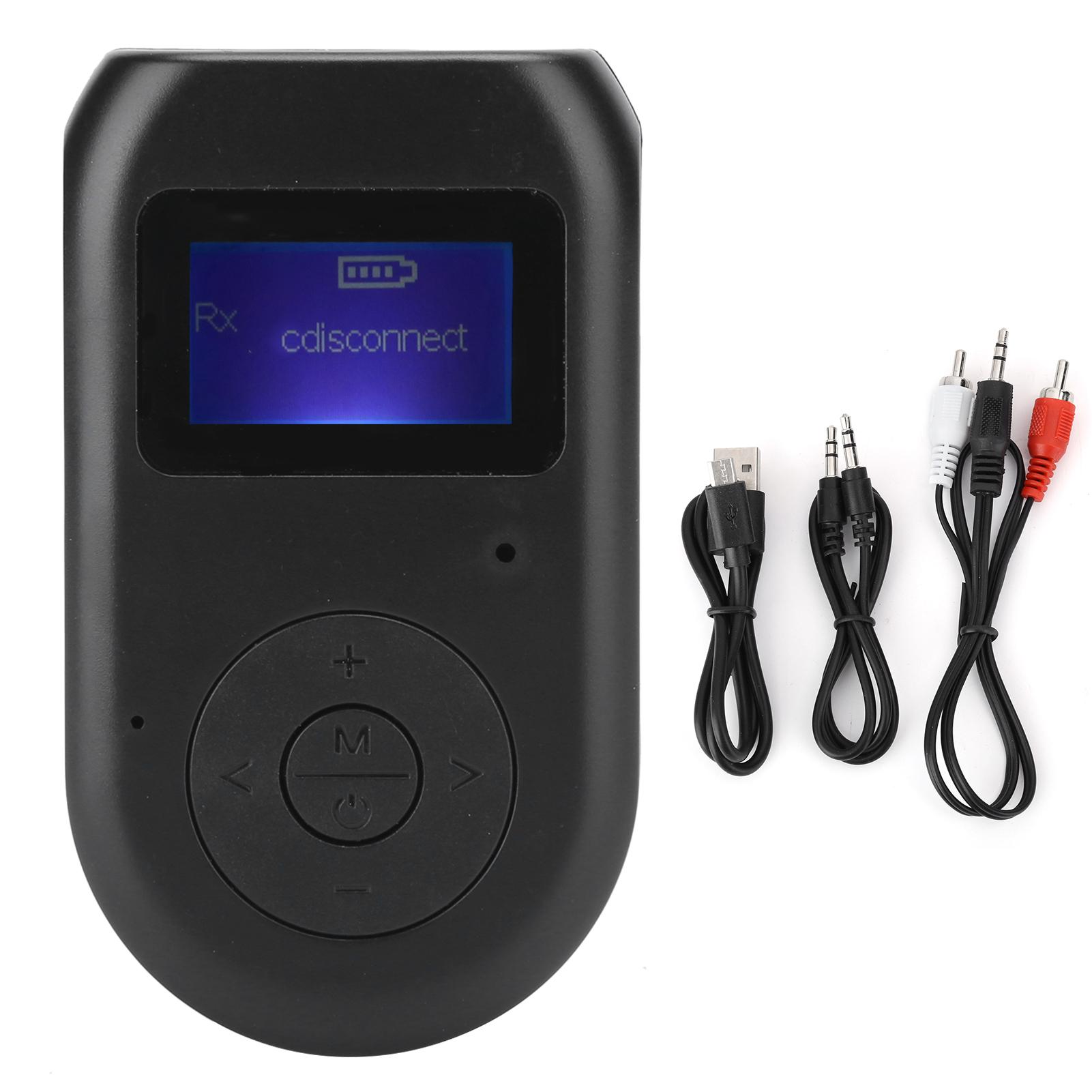 

BT‑11 LCD Screen Display USB Bluetooth Adapter Receiver Transmitter 2 In 1 Hands Free Call