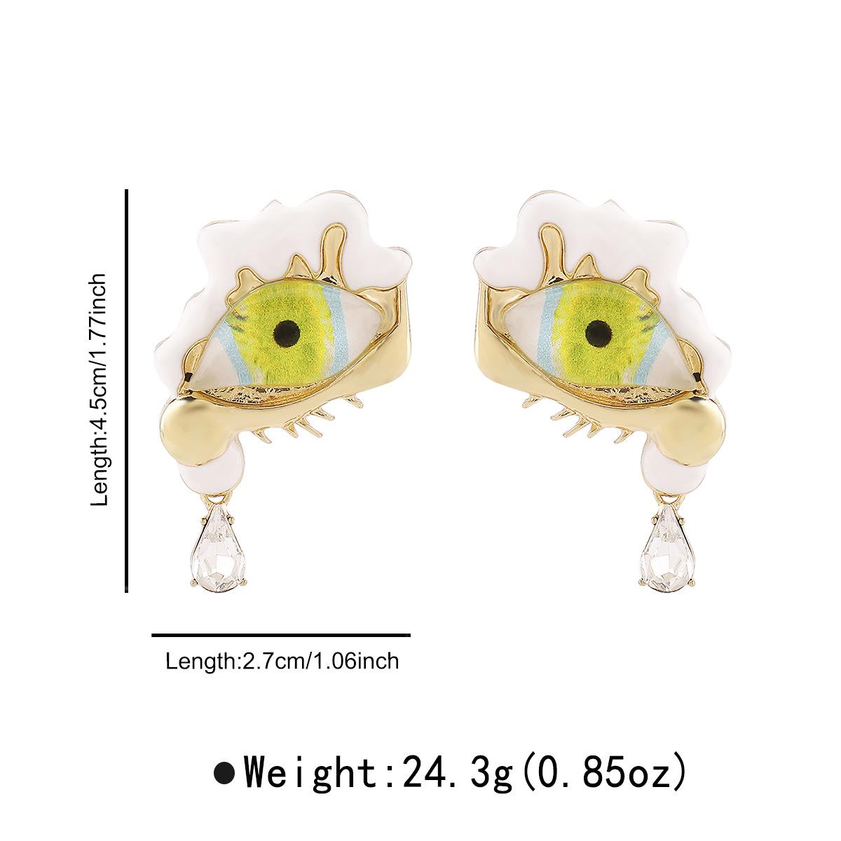 Винтажные французские серьги-гвоздики  Дьявольский глаз  с жемчугом Ретро Минималистичные Персонализированные Серьги Женские Модные Украшения Новое Поступление Стильные