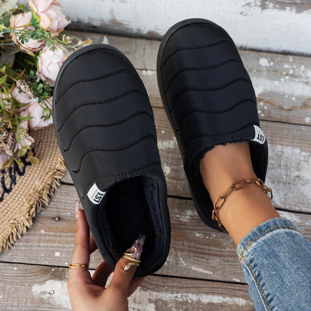 Wasserdichter Regenmantelstoff Memory-Baumwolle Herren- und Damen-Baumwollpantoffeln neu faul ein Pedal