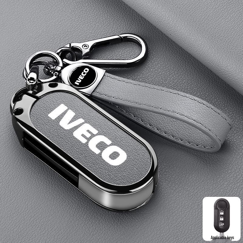 Iveco Ousheng 2021 Car Key Case: Modified Remote Key Protective Bag with Buckle