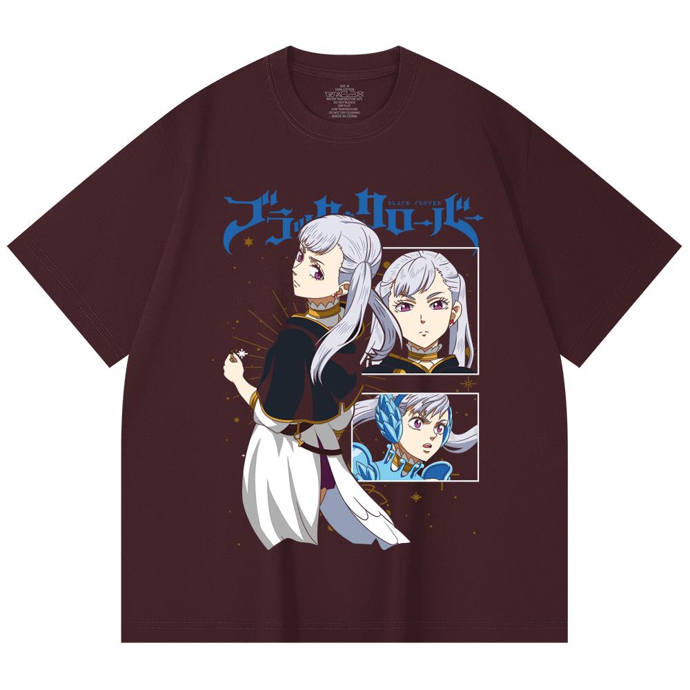 

230 Gsm 100% Cotton Black Clover V3 Noelle Print Unisex Heavy Cotton T Shirt 2XL