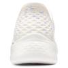 Skechers Go Walk Flex Women Slip Ins Soft Cushion Low Top Walking Shoes White Purple 124823-NTPR