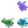 Dinosaur Inertial Car Toy Cartoon Cute Dino Design Pressing Sliding Racing Mini Car Toy Tyrannosaurus Model for Kids Toddler