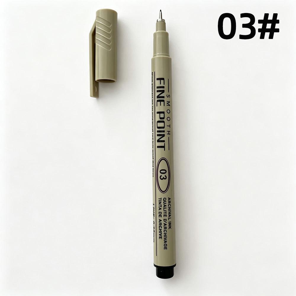 Waterproof Quick-Dry Black Fine-Liner Pen for Manga Art and Outlining