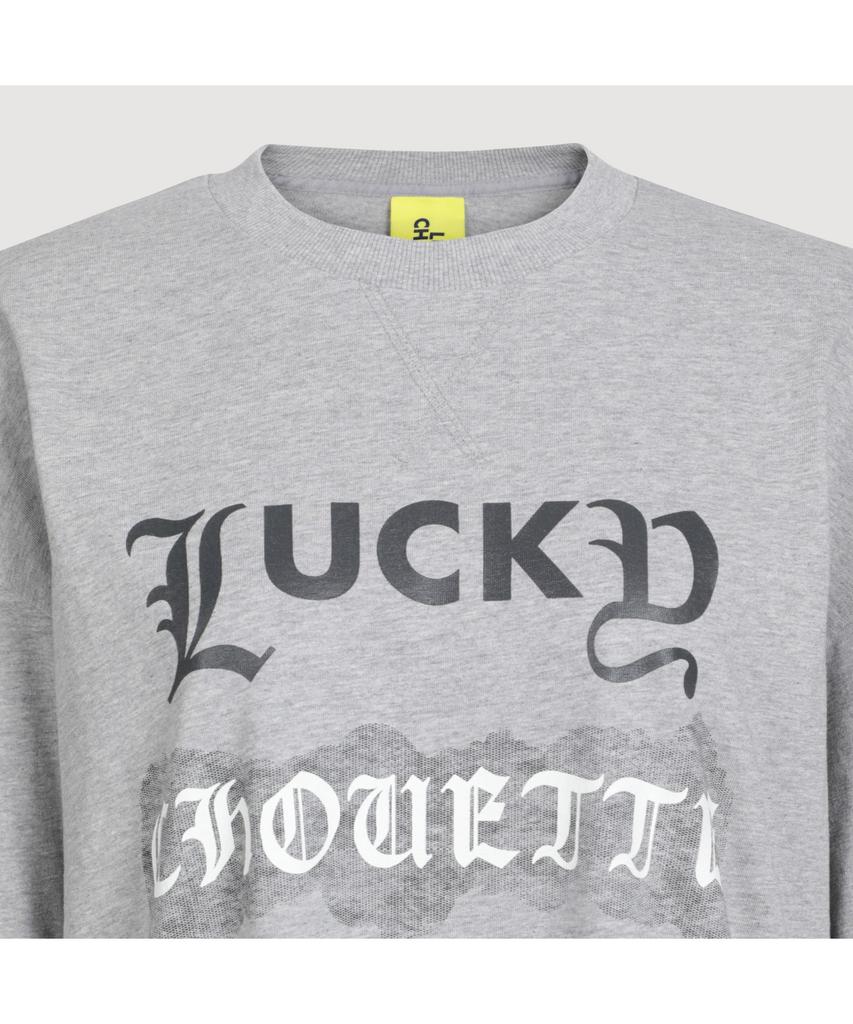 LUCKY CHOUETTE Print Point Long Length Long-Sleeved T-Shirt (Melange Gray) Lftas25190Gym