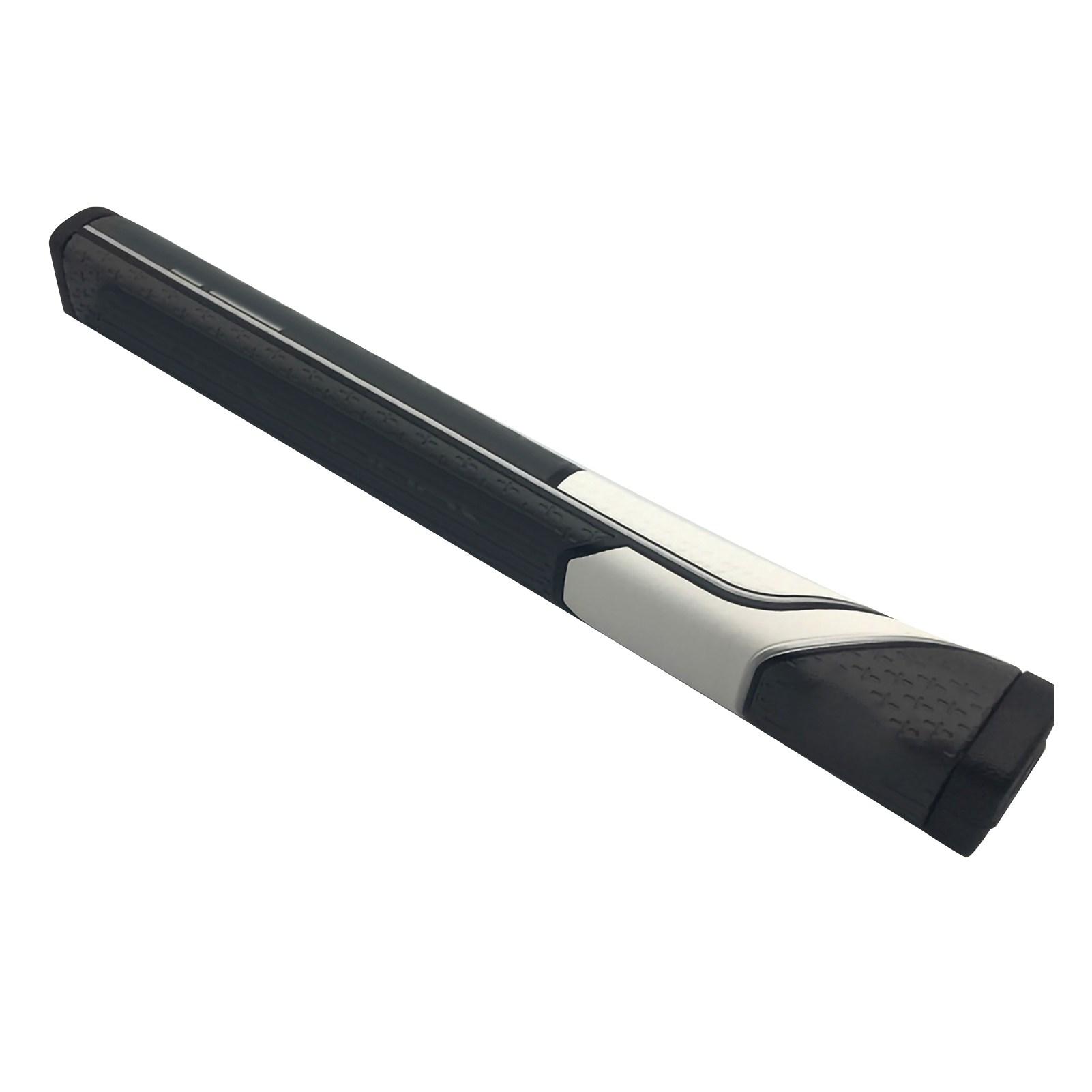 Empuñadura de Golf PU Triángulo Empuñadura de Putter Mejorada Empuñadura de Palo de Golf para Entretenimiento al Aire Libre White and Grey 1.0 gray