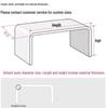 Acrylic Transparent U-shaped Desktop Riser Shelf