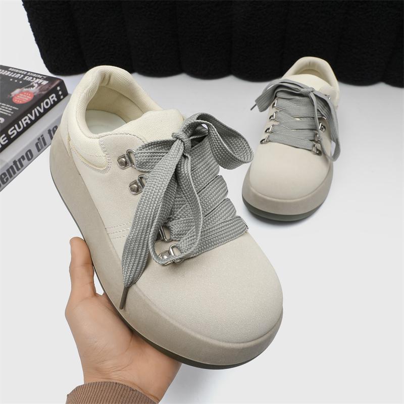 Niche trend fashion versatile casual Q version big head leather shoes casual sports men's shoes