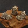 Metal Animal Statues Dog Figurines Sculptures Collectible Table Ornament Centerpieces for Living Room Bedroom Decors