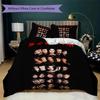 Scream Pattern Bedding uilt Set uilt Cover Pillowcase Home Decoration Birthday Gift (1 * duvet cover + 2 * pillowcase without core)