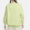 Nike Sportswear Phoenix Fleece Letter Crewneck Pullover Sweatshirt Women Sweatshirt Light-Olive-Green Gray FN3655-371
