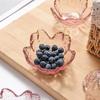 Japan Style Cherry Blossom Glass Sauce Dish Nice BBQ Dish Space-saving Bowl Vinegar Dish Pot Dipping Dish Tiny Serving Plates