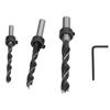7pcs ThreePoint Drill Wood Drill Bits Straight Round Shank Carpentry Drill Bits  Woodworking