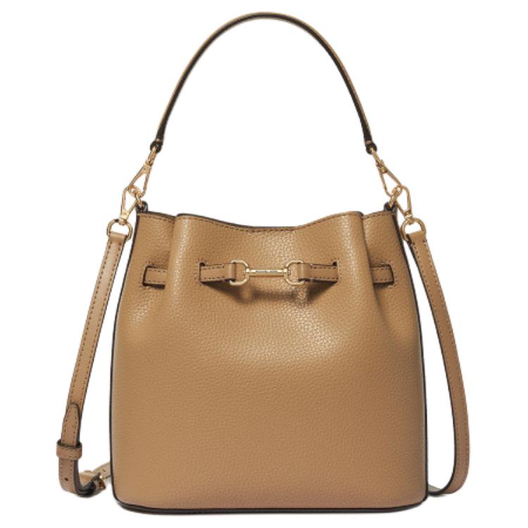 

Michael Kors Carson Bucket Bag With Adjustable Detachable Shoulder Strap Women handbags Camel 35S6G2ZC1B-BRN/BRC/MNGO Basic Set (Bag+Dust Bag)
