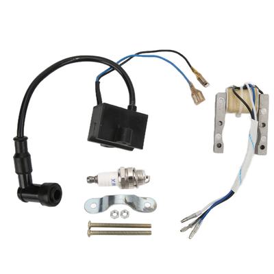 Magneto Stator Spark Plug Ignition Coil CDI Kit Metal Rubber for 49cc?80cc Motorized Bicycle Bike