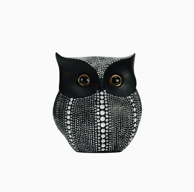 Resin Owl Sculpture Animal Statues Home Interior Decoration Sculpture Crafts Desktop Decoration  Accessories Home Accessories