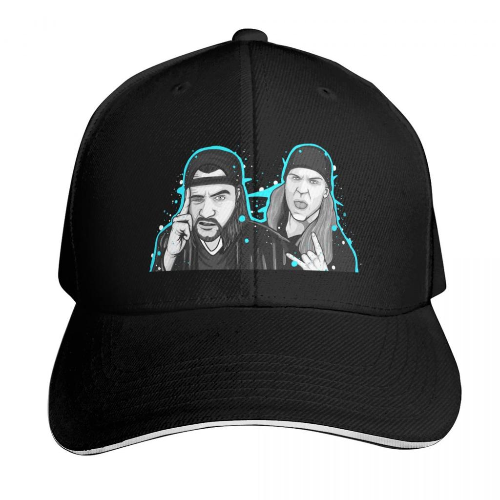 Jay and Silent Bob Baseball Cap Curved Brim Classic Fit Low Profile Unstructured Unisex for Unisex Women