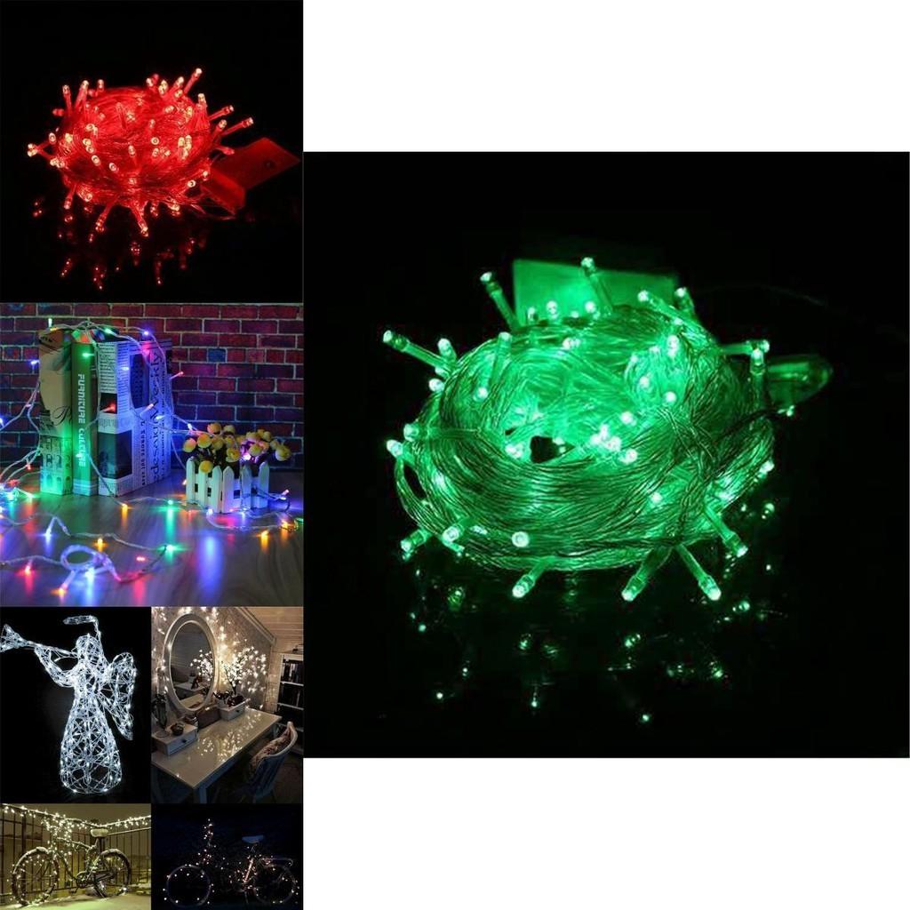 Funkelnde 10m 100 LEDs Mehrfarbige Lichterkette Ideal für Hochzeiten und Feiertagsfeiern