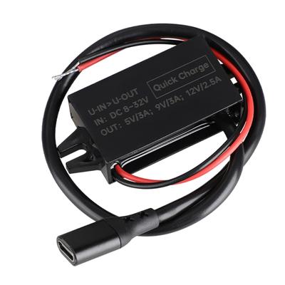 8V-32V To 5V/9V/12V PD 30W Power Supply Power Module USB C Output Power Adapter Converter for Car Automobiles Charger