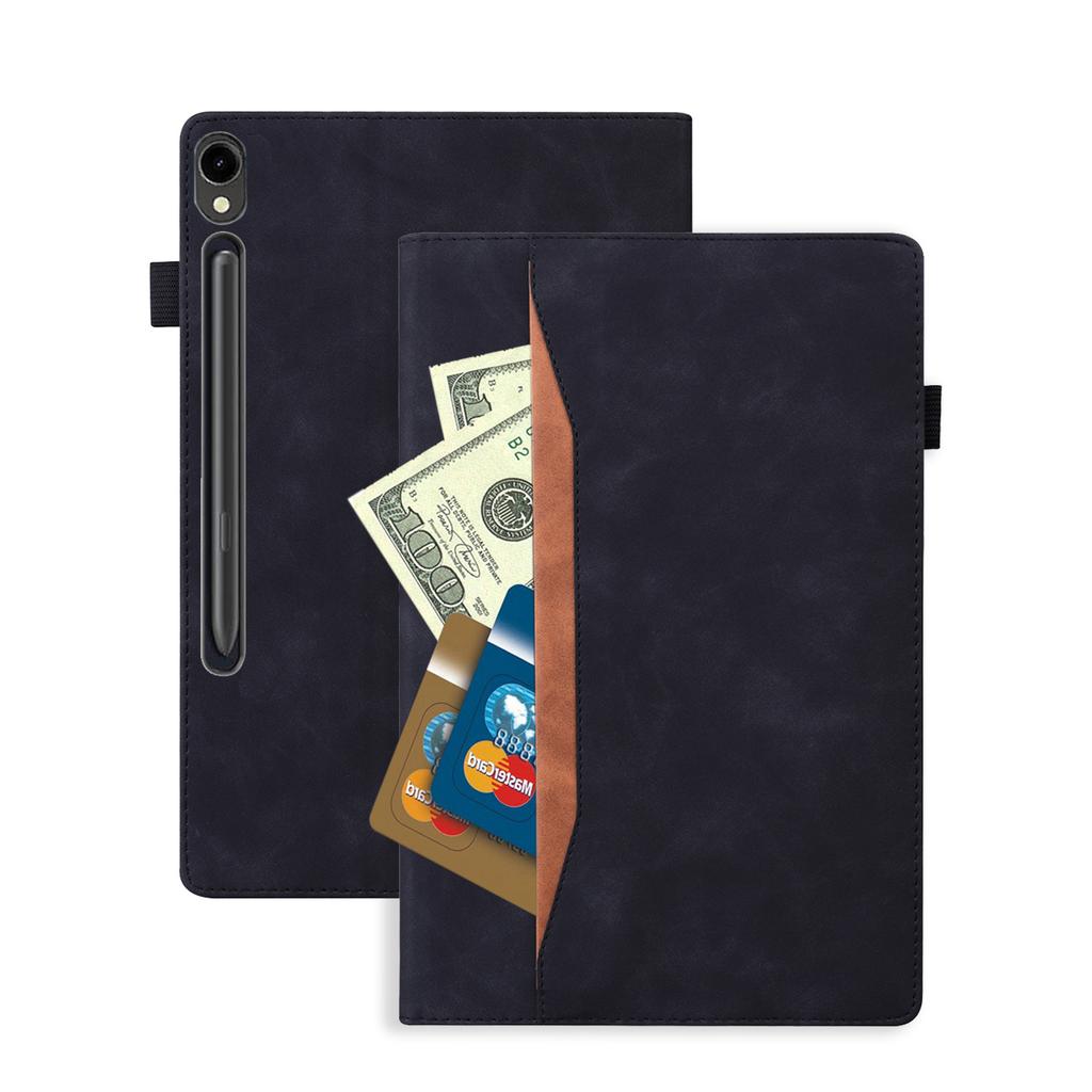 For Samsung Galaxy Tab S11 Ultra Case PU Leather Protective Folio Tablet Cover with Card Holder