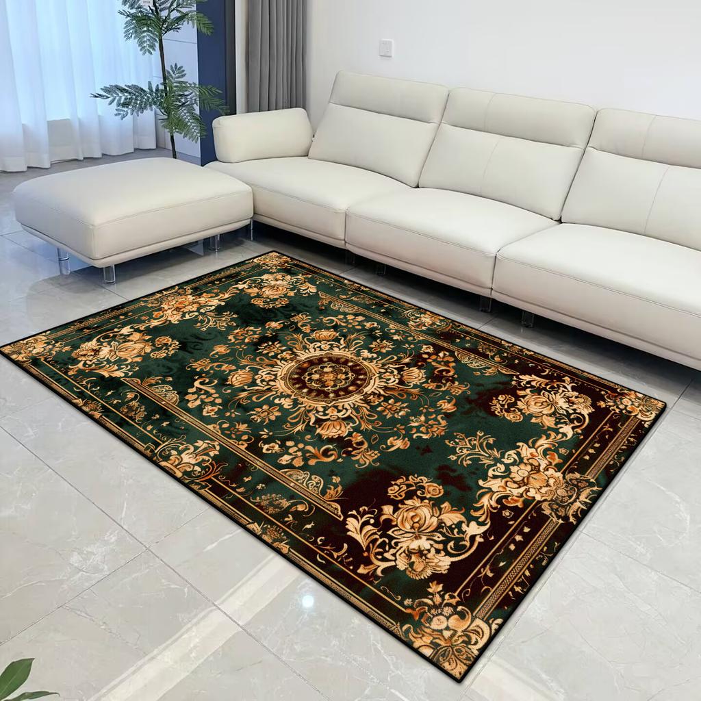 Persische Luxusteppiche zur Wohnzimmerdekoration Zuhause Großer Teppich Rutschfest Schlafzimmer Lounge Teppich Waschbare Sofa Couchtischmatte