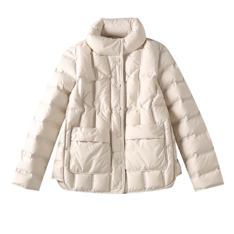Autumn and Winter New Down Jackets Women's Light and Short Small Stand-up Collar Loose Fashion Warm Jacket Bread Clothes