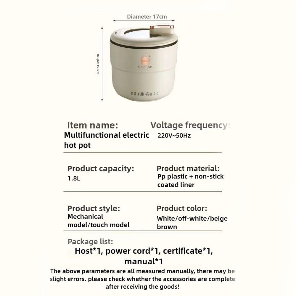 1.8L Intelligent Small Rice Cooker Large Capacity Mini Rice Cooker Hot Rice Cooker  Kitchen