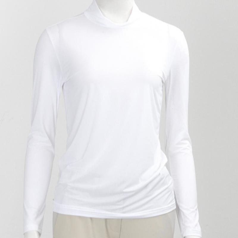 Shop   Women S Golf Wear Half Neck Long Sleeve Tee White Sh wSh 101