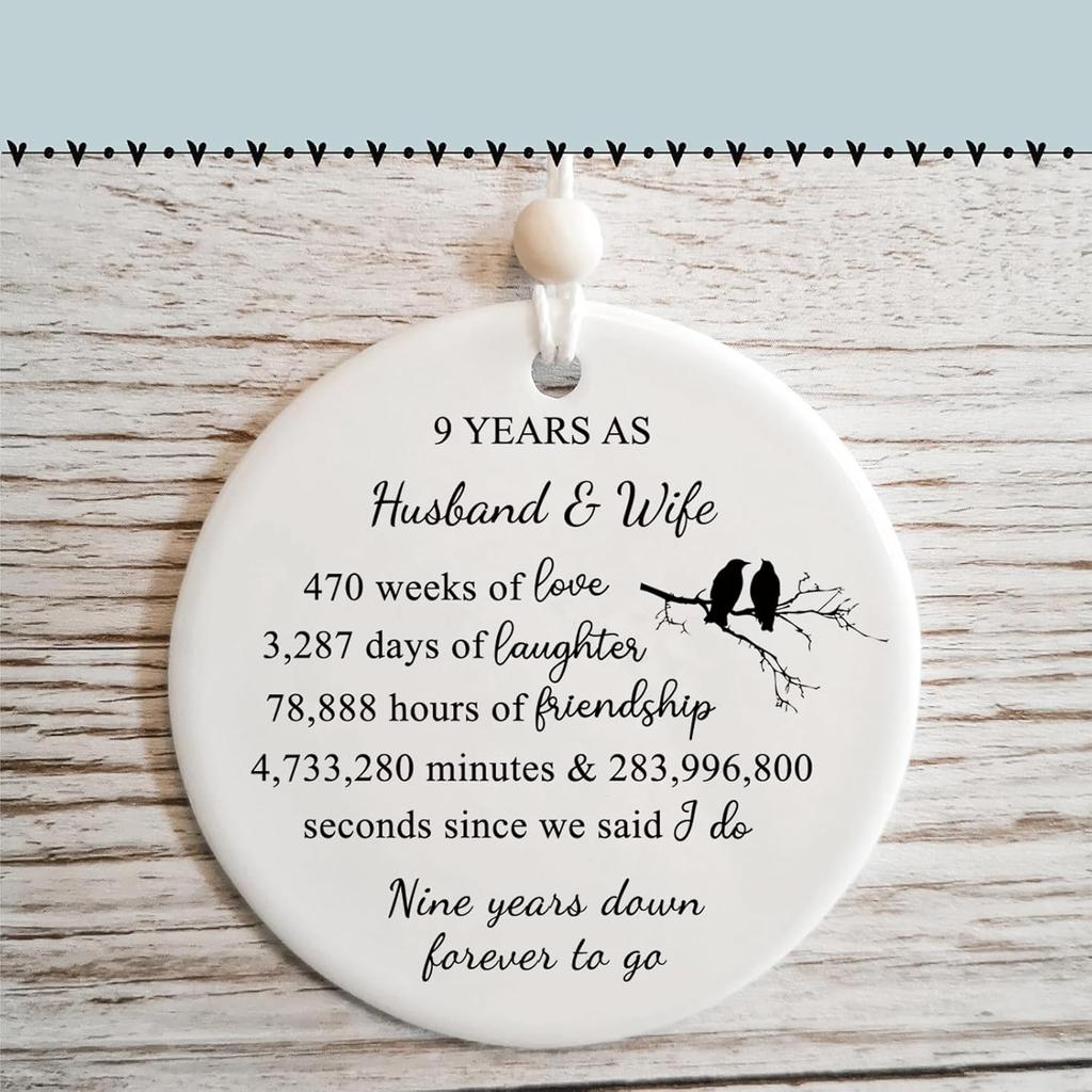19 Years for Couple,19th Wedding for Wife or Husband, Anniversary Marriage Presents for Her or Him