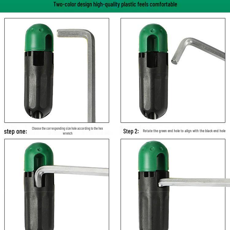 Hex Key L-Handle Torque Booster with Multi-Hole Design