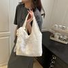 Simple Solid Color Flower Lace Women Casual Shoulder Bag For Urban Fashion