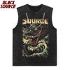 Big Size TShirt For Man Japanese Samurai Style Tee Shirt Mens Short Sleeve Top ONeck Loose Tshirt Hip Hop Streetwear P