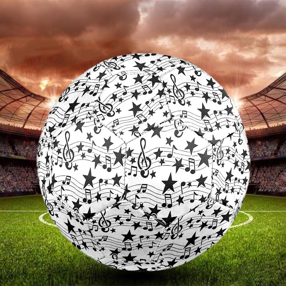 1PC Music Stars Harmony Soccer Ball Size 5 Football Machine Sewn Indoor/Outdoor Universal Football W59