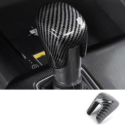 Gear Shift Knob Cap Cover Trim For 2018-23 Honda Accord Carbon Fiber Texture ABS