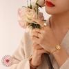 French Daisy Water Shell Soft Wire Bangle, 18K Gold Plated Titanium Steel, Geometric Bracelet Z200