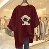 2025 Summer Korean Style Versatile Pure Cotton Couple T-Shirt - Women's Crew Neck Casual Loose Fit, Short Sleeve