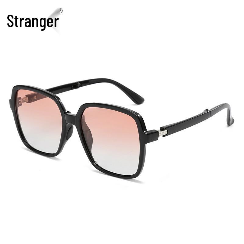 TRP20330 Banana 5th Gen Foldable Polarized Large Frame Blush Sunglasses with UV Protection
