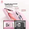 Official Version True LiquidIPhone 12 Case, Liquid Silicone Skin-Friendly Full Camera Protection, Ultra-Thin Shockproof Anti-Scratch Case, Pink