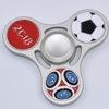 Collection Classique Toupies Football en Métal Fidget Spinner Pour Autisme EDC et TDAH Jouet Anti-Stress Pour Enfant Adulte argenté