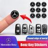 CQY1 5/10Pcs 14MM Car Key Shell Emblem Sticker Auto Remote Accessories For Mercedes Benz AMG W203 W206 W220 W205 W211 W212 W201 W168