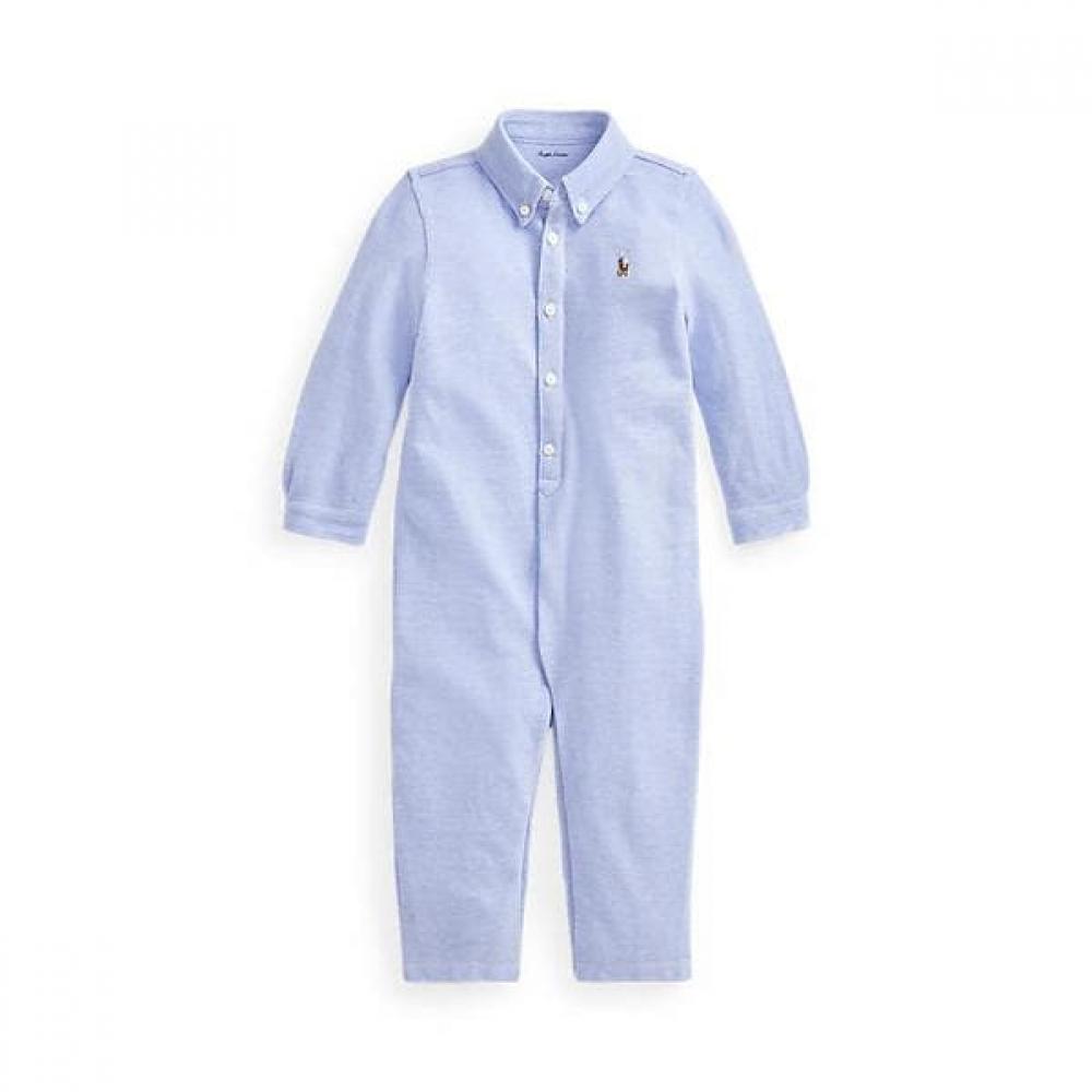 Ralph Lauren Baby Boys  Knitted Cotton Oxford Coverall  Cwpoopci3320057430 9M