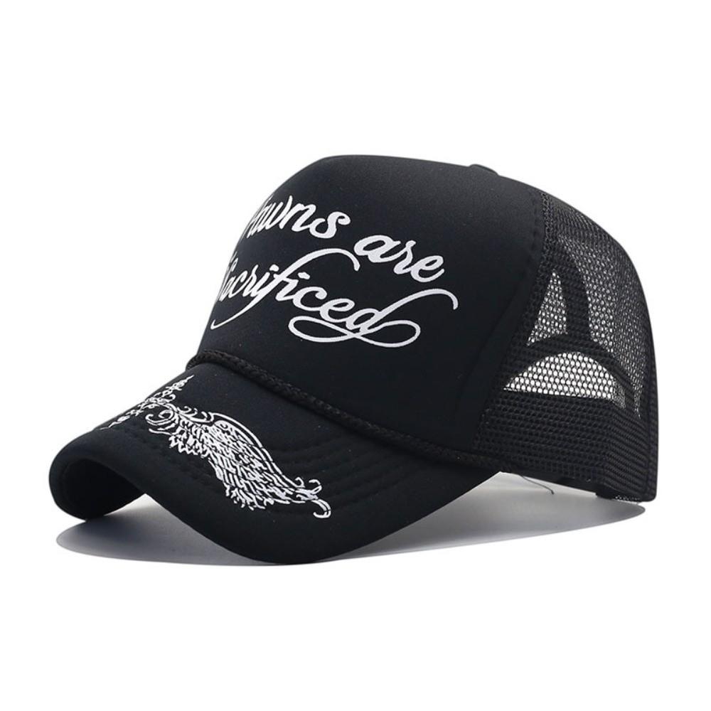 Cotton Baseball Hats Breathable Mesh Dad Hat Trendy Sunscreen Hats  for Men Women