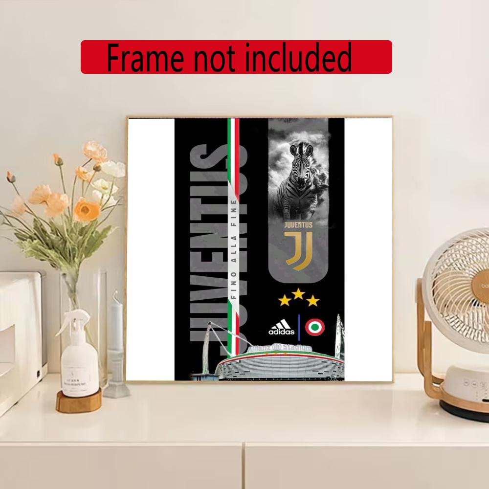 Juventus 5D Diy Diamond Painting Round Diamond Diy Frameless Holiday Artwork Suitable For Home Office Wall Decoration
